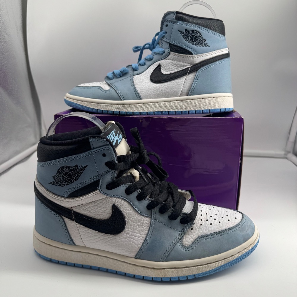 Air Jordan 1 Retro High OG 'University Blue' Men's Size 7 - OG All, Pre-owned